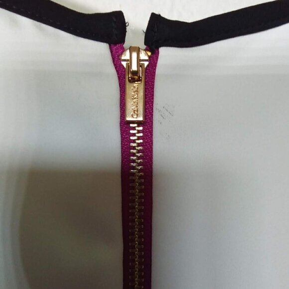 Calvin Klein Colorblock Sleeveless Shift Mini Dress Size 10 - Picture 4 of 6